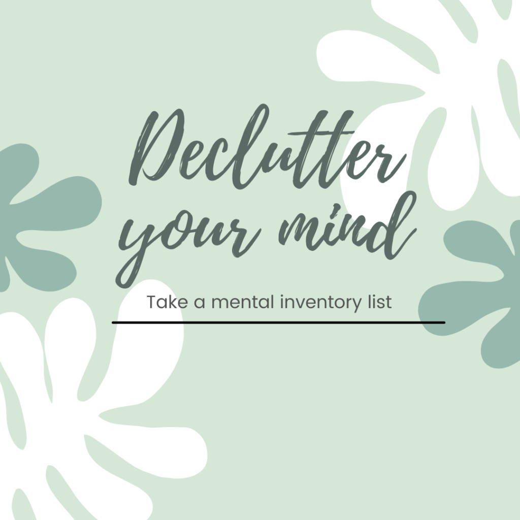 Declutter your mind - journaling is a way 