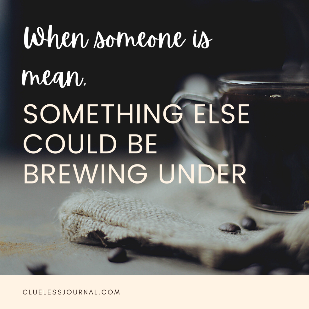 When someone is mean, something else could be brewing under bible quote bible devotional