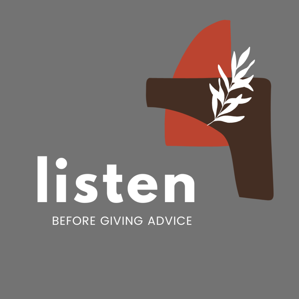 Listen before giving advice bible devotional bible quote