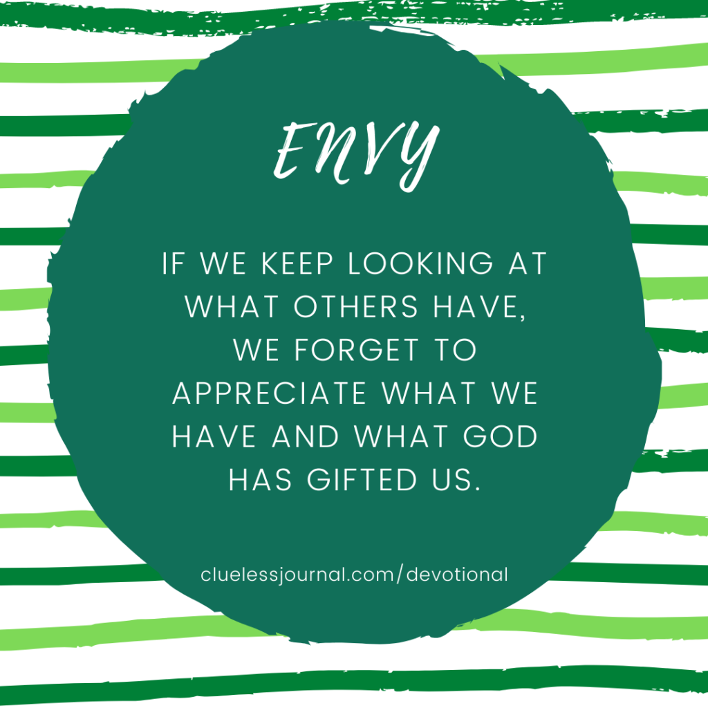 Exodus 36 bible devotional - if we keep looking at what others have, we forget to appreciate what we have and what God has gifted us.