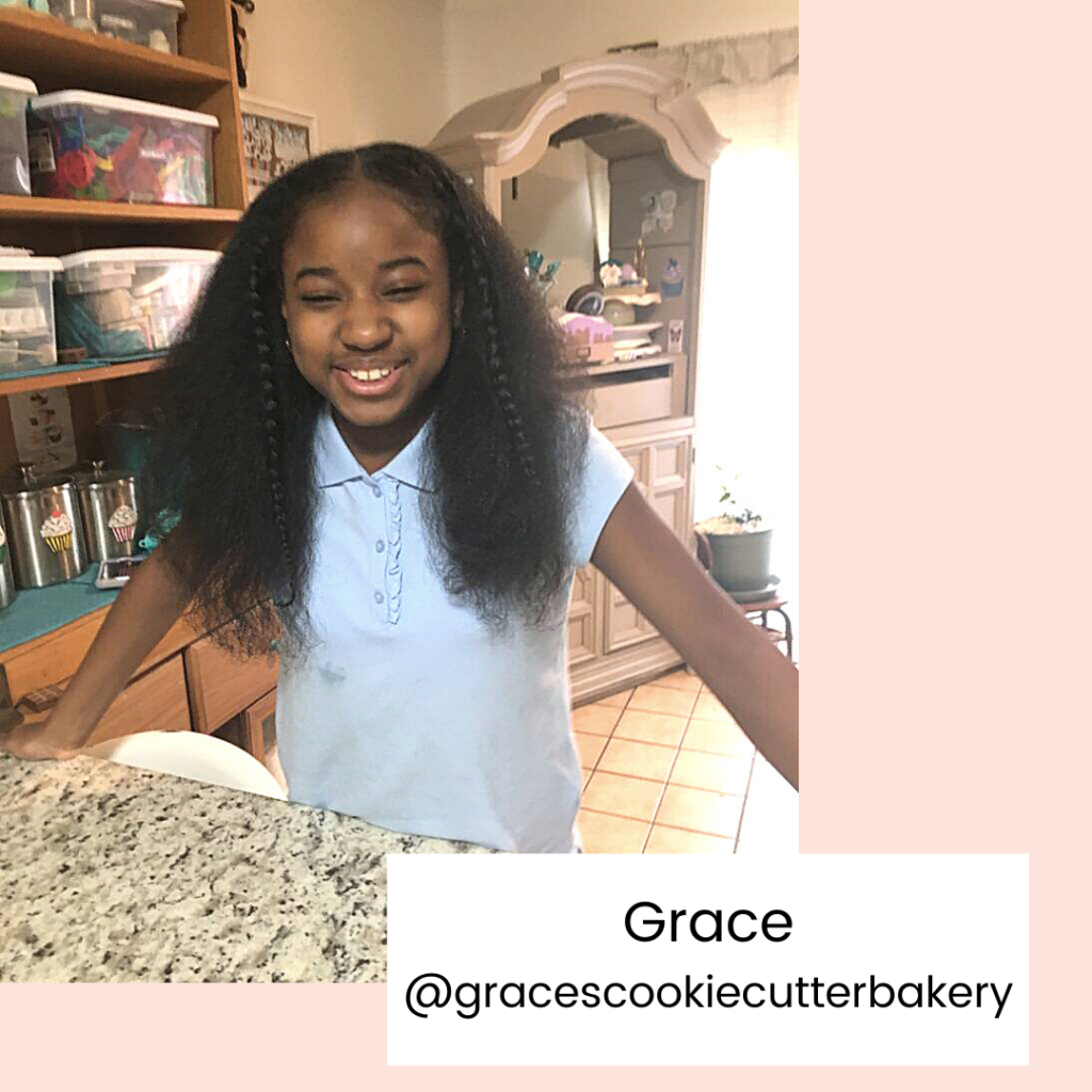 Inspiring Teen - Grace, who dreams of one day owning her own bakery with God's blessing and working hard daily to create bakeries to bless others
