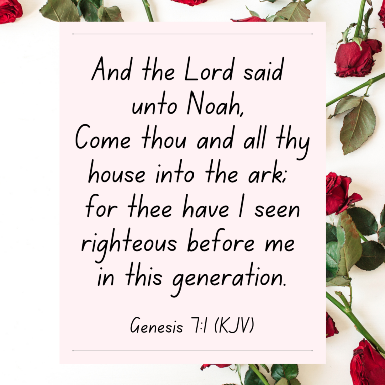 Genesis 7 Bible Devotional