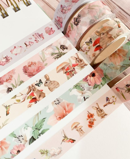 rabbits journaling washi tape