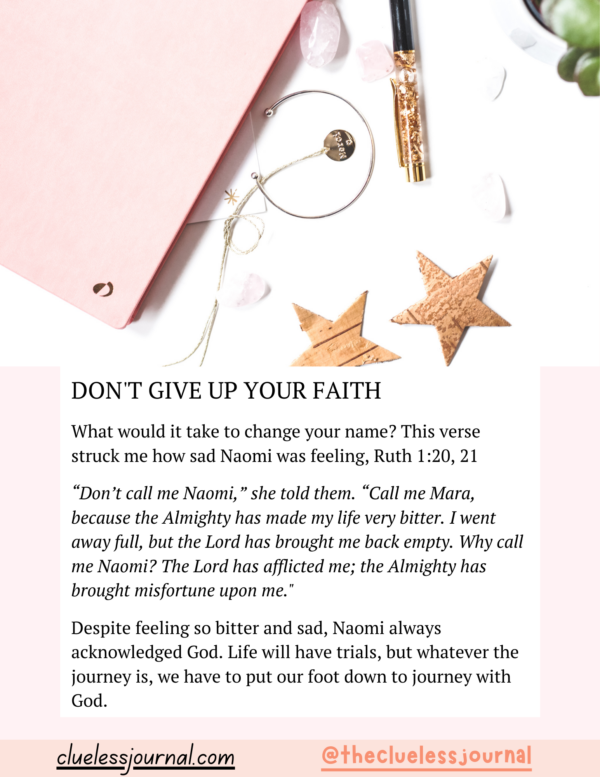 Encouragement Letter Ruth Bible Journal Workbook