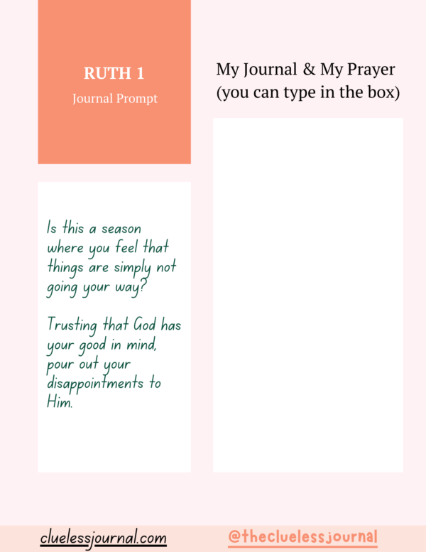 Ruth 1 Journal Prompt