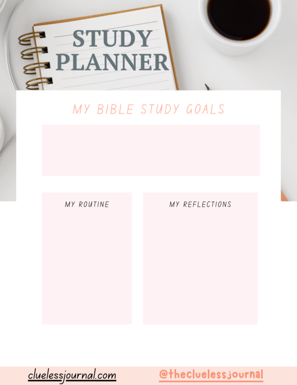 Numbers Bible Journal Weekly Study Planner