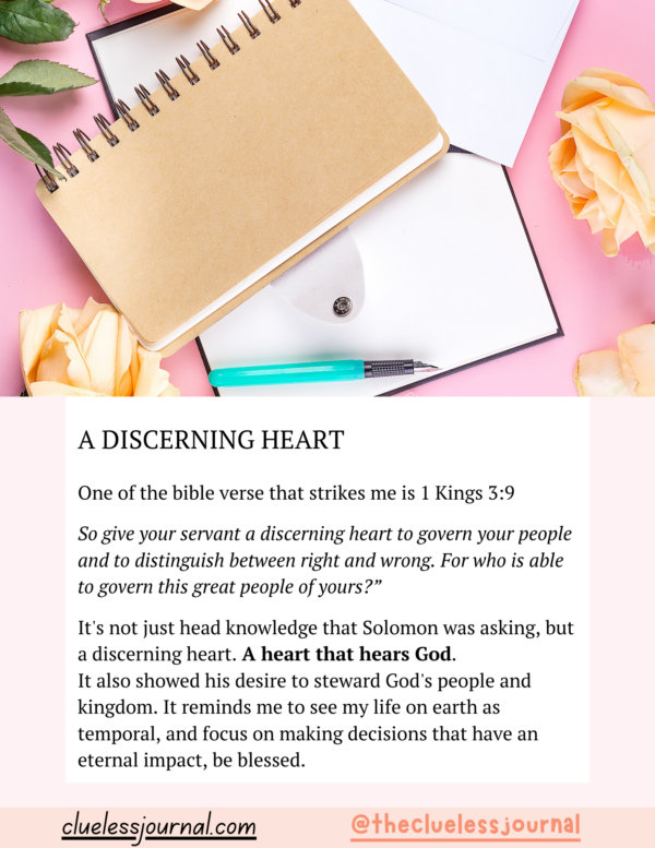 1 Kings Bible Journal Workbook Encouragement Letter