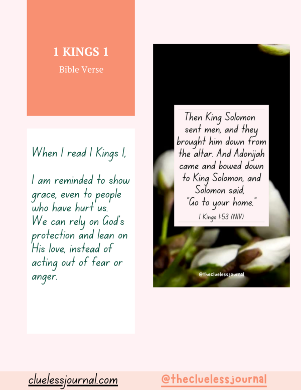 1 Kings 1 Daily Bible Verse
