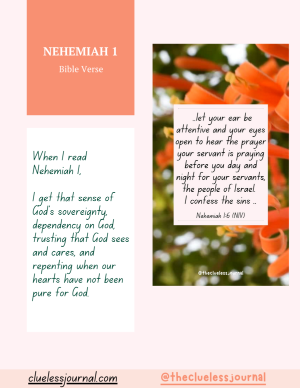 Nehemiah Bible Journal Workbook Daily Bible Verse