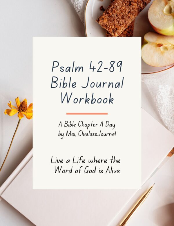 Psalm Bible Journal Workbook Book 2 and 3 of Psalms