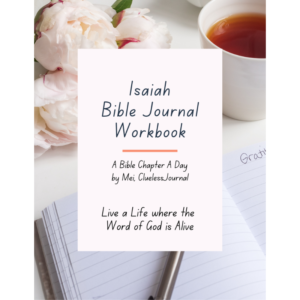 Isaiah Bible Journal Workbook comes with Daily Bible Verses and Journal Prompts