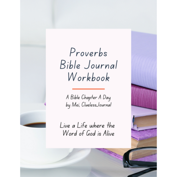 Proverbs Bible Journal Workbook comes with Daily Bible Verses and Journal Prompts